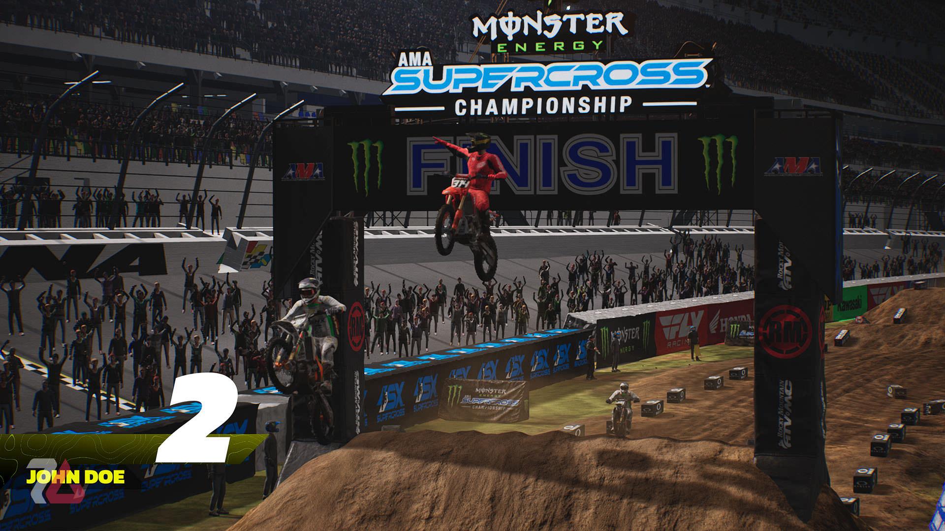خط پایان در Monster Energy Supercross 25