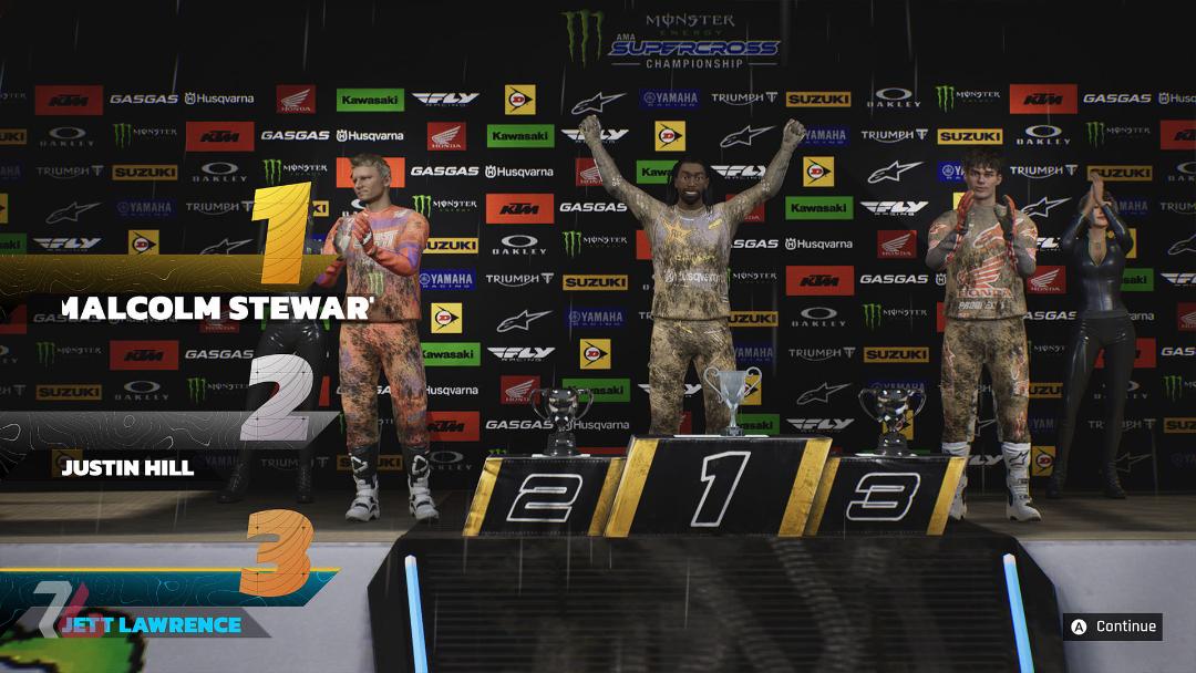 رتبه بندی‌ها در Monster Energy Supercross 25