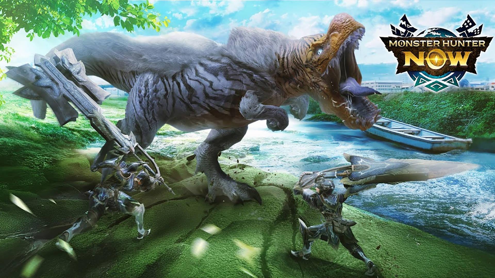 هیولای Fulgar Anjanath در بازی موبایل Monster Hunter now