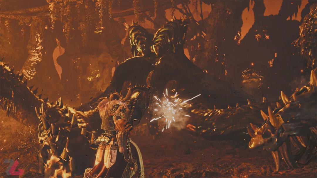 شکست دادن یک باس سخت در بازی مانستر هانتر وایلدز، محصول شرکت Capcom