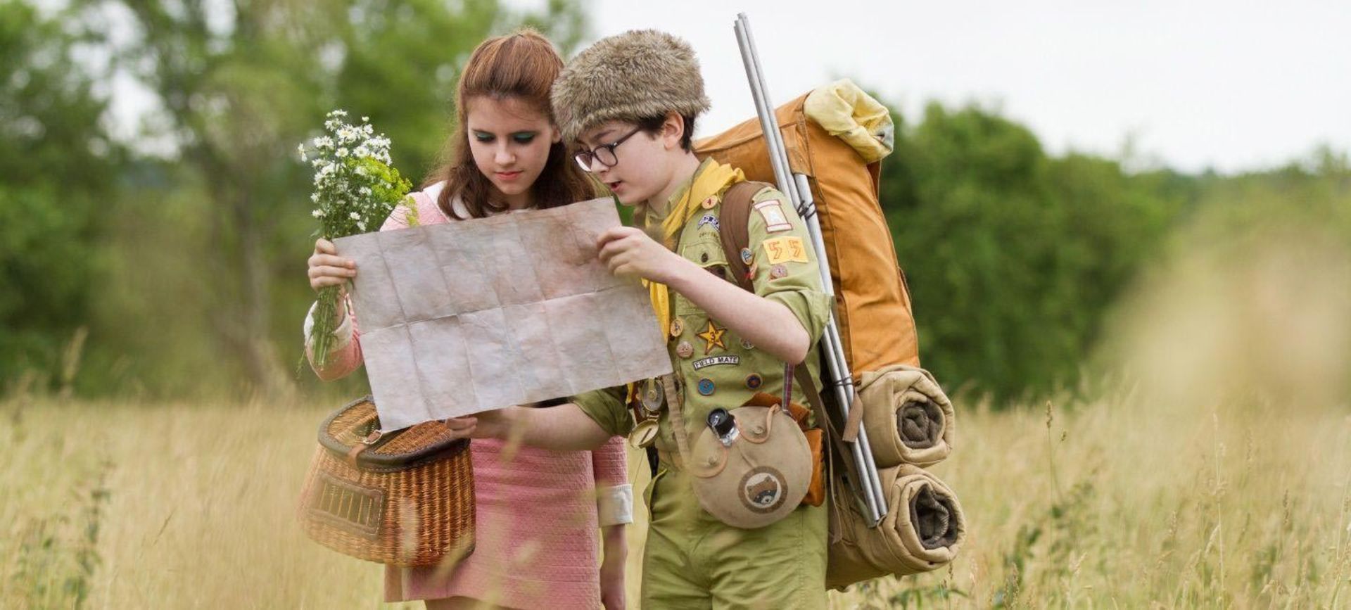Moonrise_Kingdom_two_kids_with_a_map_in_their_hands