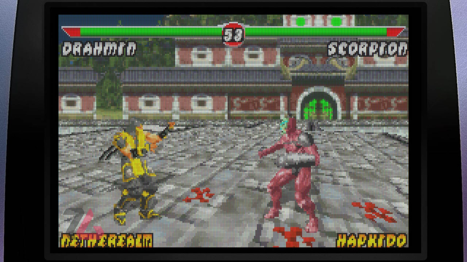 نمایی از بازی mortal kombat kollection