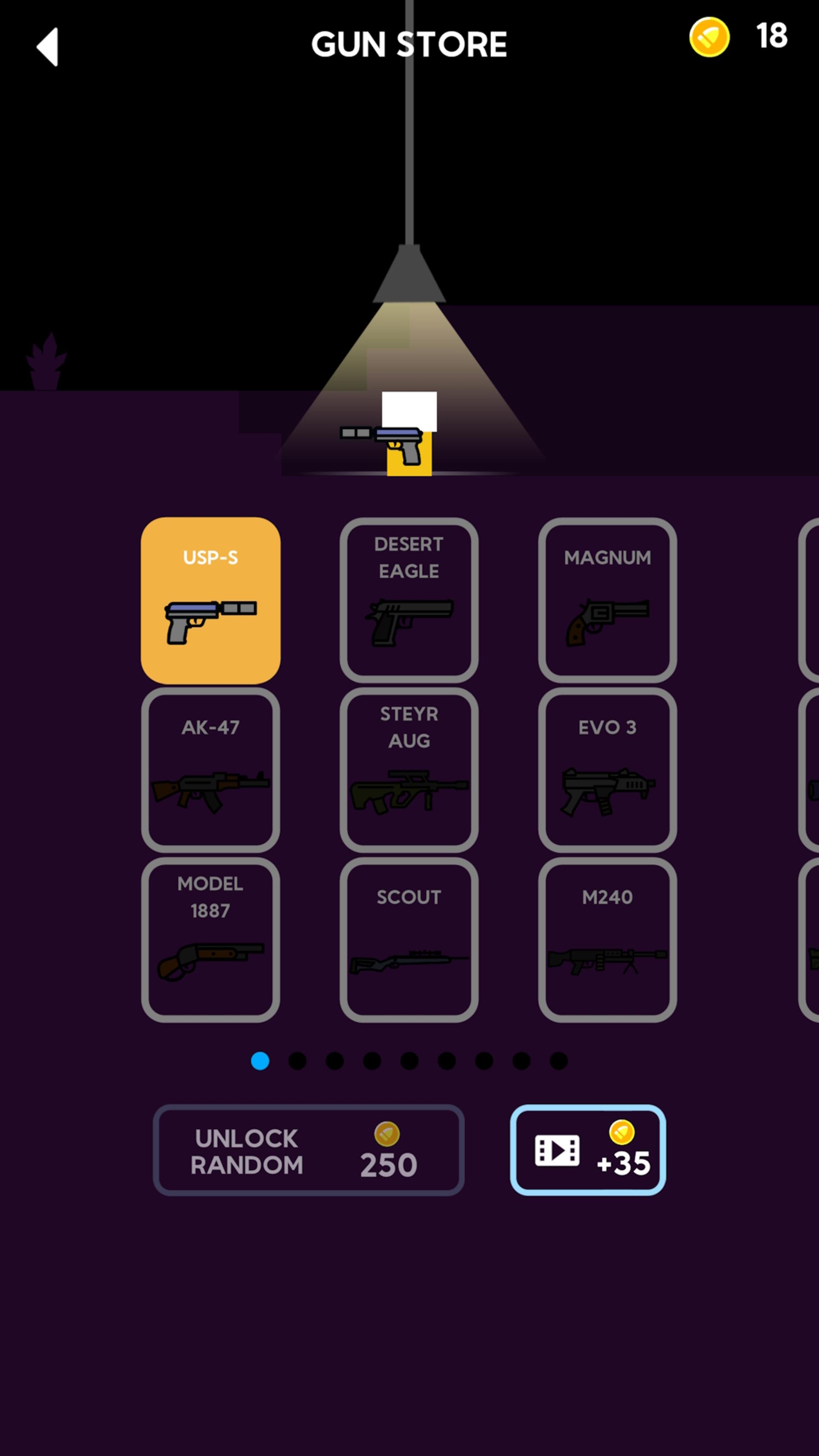 تنوع اسلحه‌ها در بازی Mr Gun