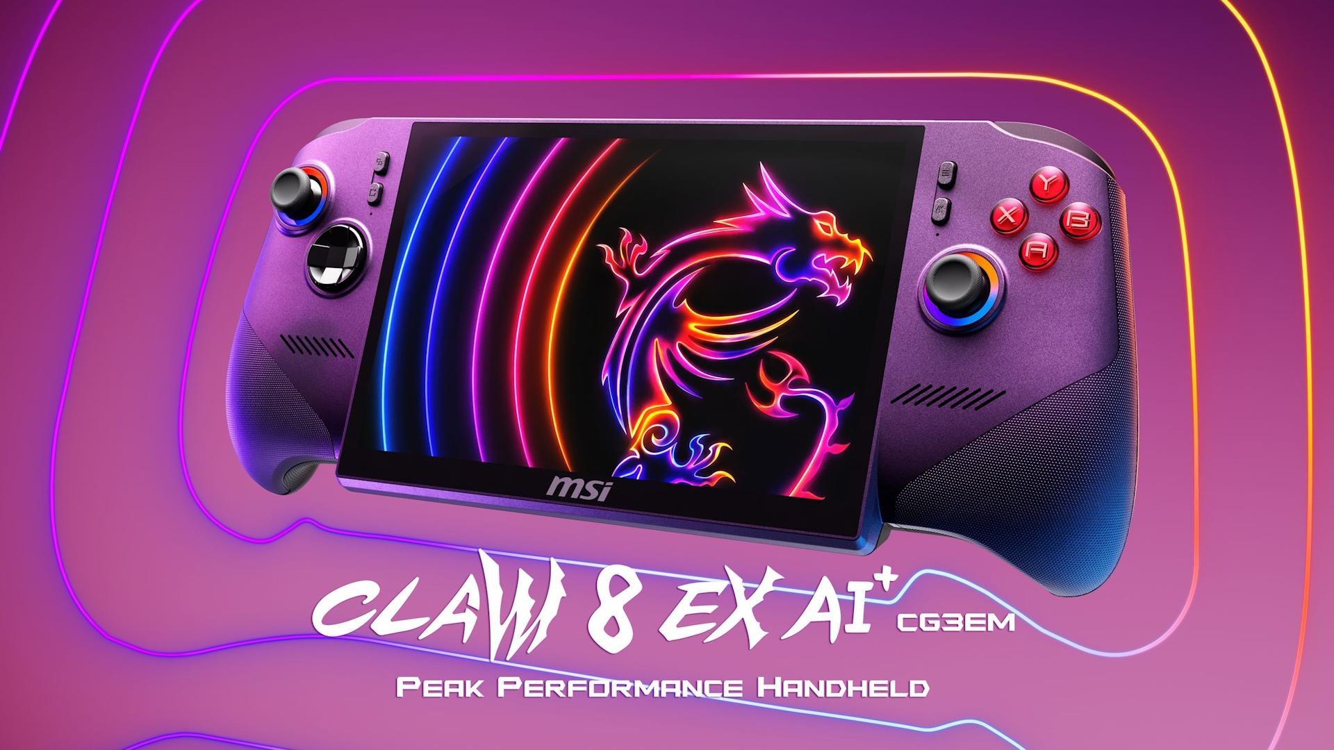 کنسول دستی MSI Claw 8 EX AI+