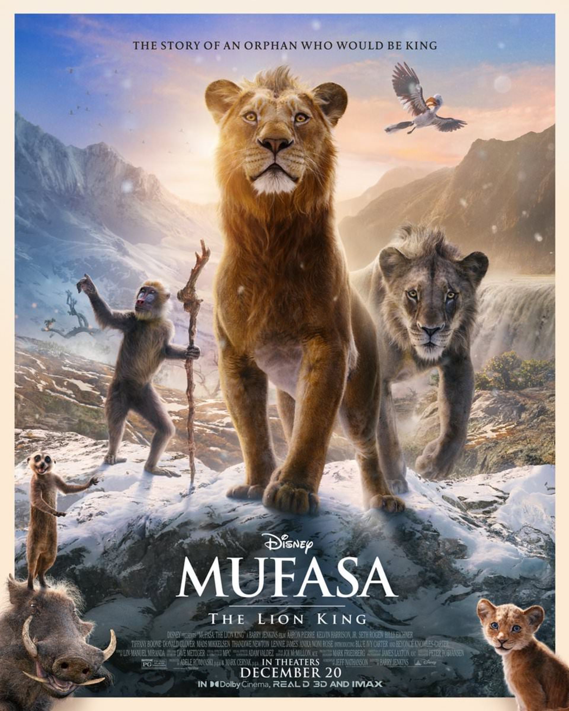 پوستر جدید فیلم Mufasa: The Lion King