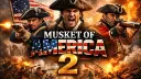 سه سرباز با تفنگ‌های قدیمی در میدان نبرد بازی Muskets of America 2