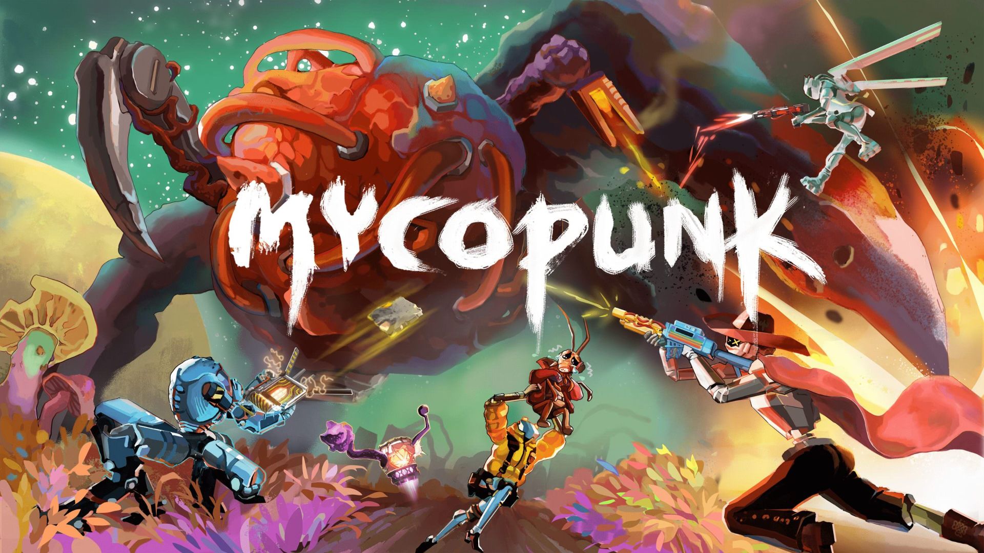 حضور شخصیت‌های مبارز در پوستر بازی Mycopunk