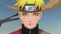 چهره شخصیت انیمه ناروتو (Naruto Uzumaki) با پیشانی‌بند کونوها