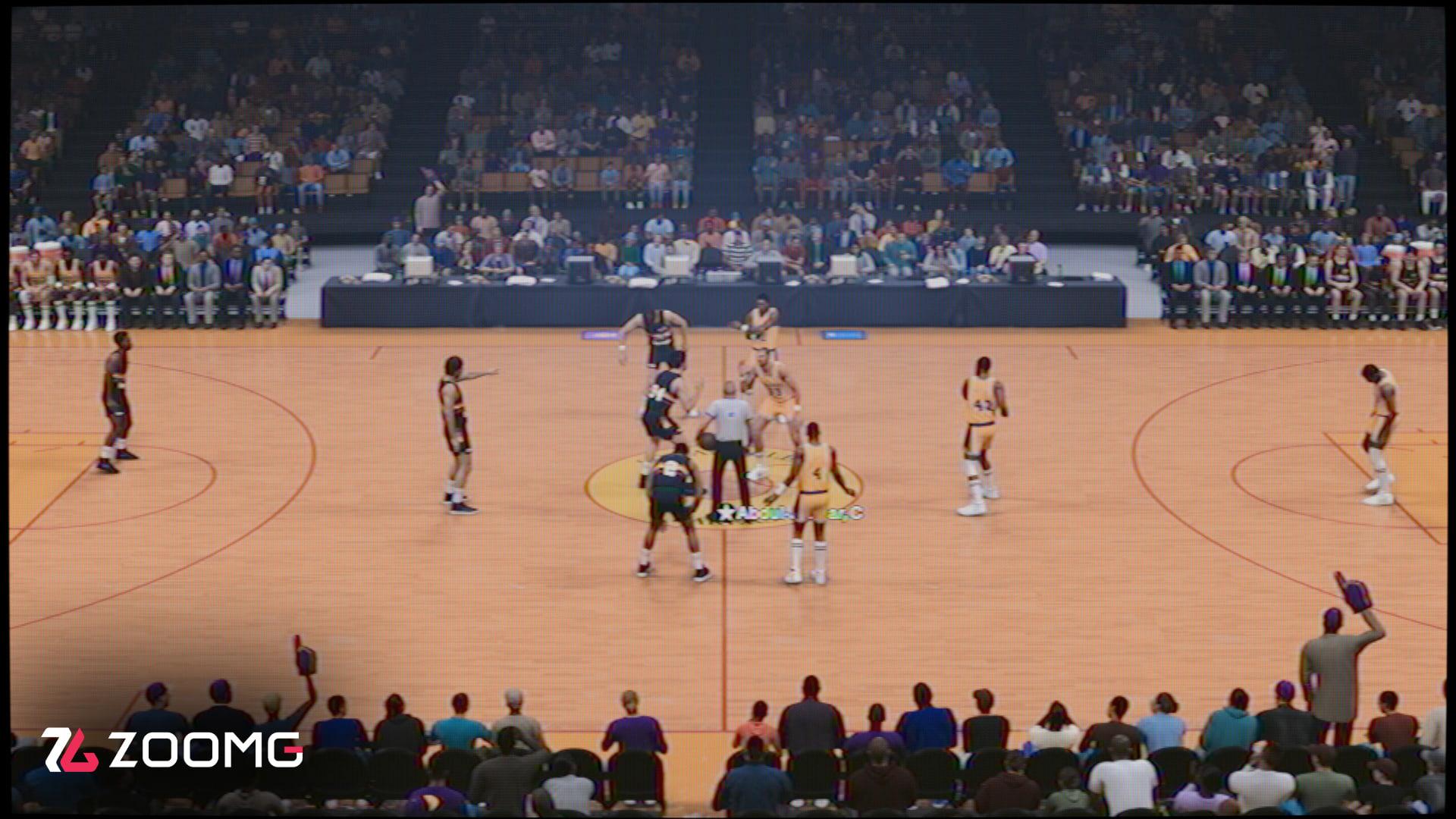بازیکنان بسکتبال در حال رقابت در محیط بازی NBA 2K27
