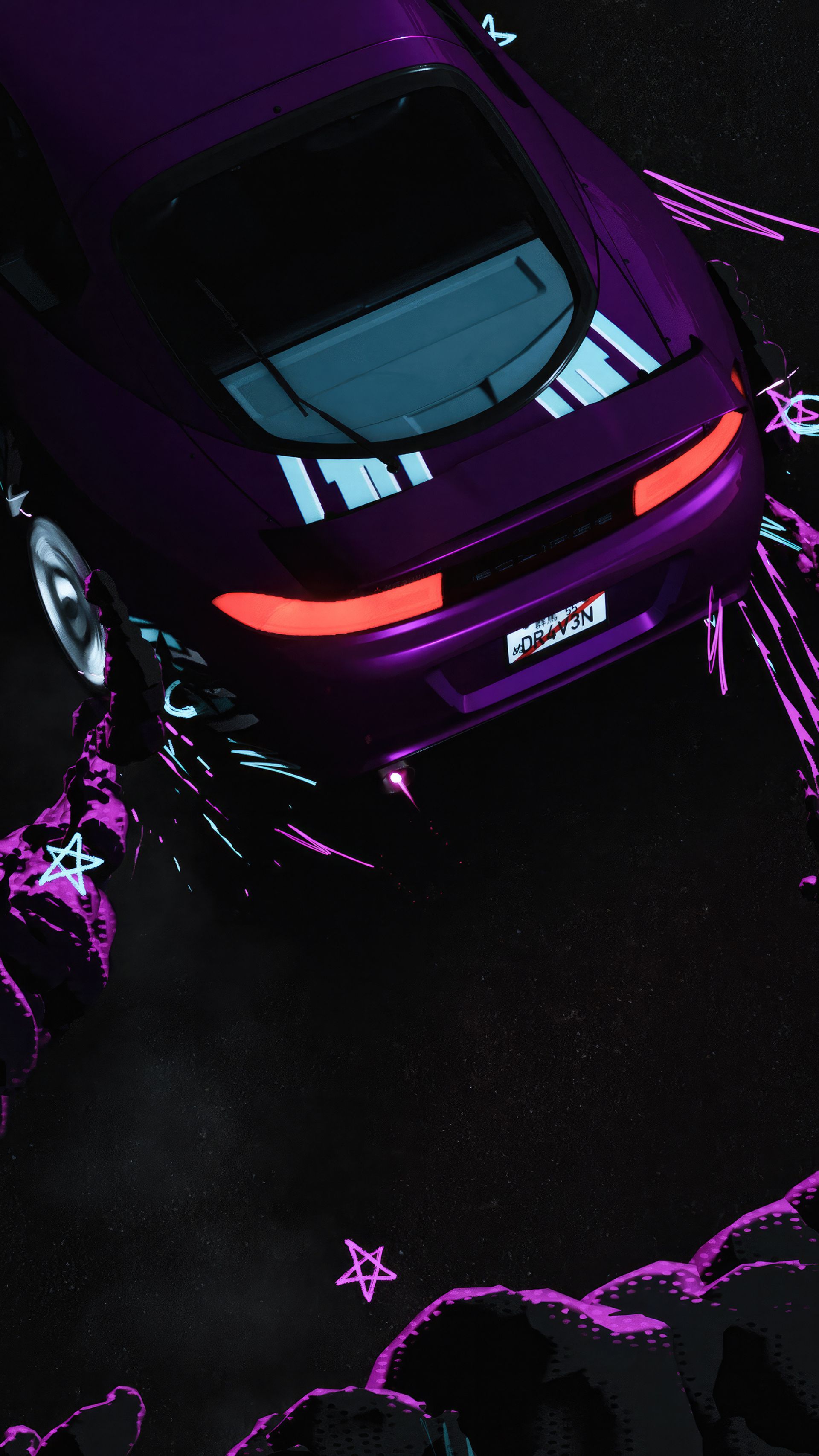 دریفت و انتشار دود بنفش در بازی Need for Speed ​​Unbound