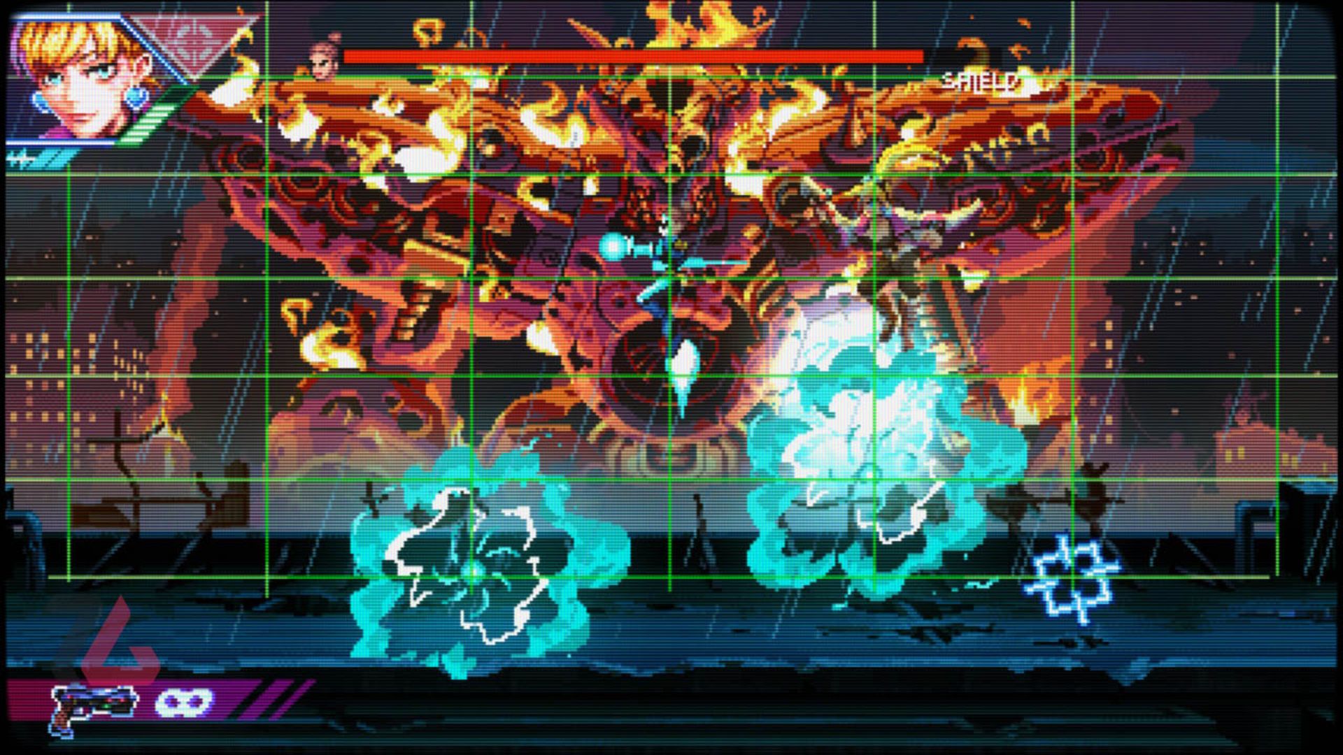 باس فایت مرحله پنجم بازی Neon Inferno