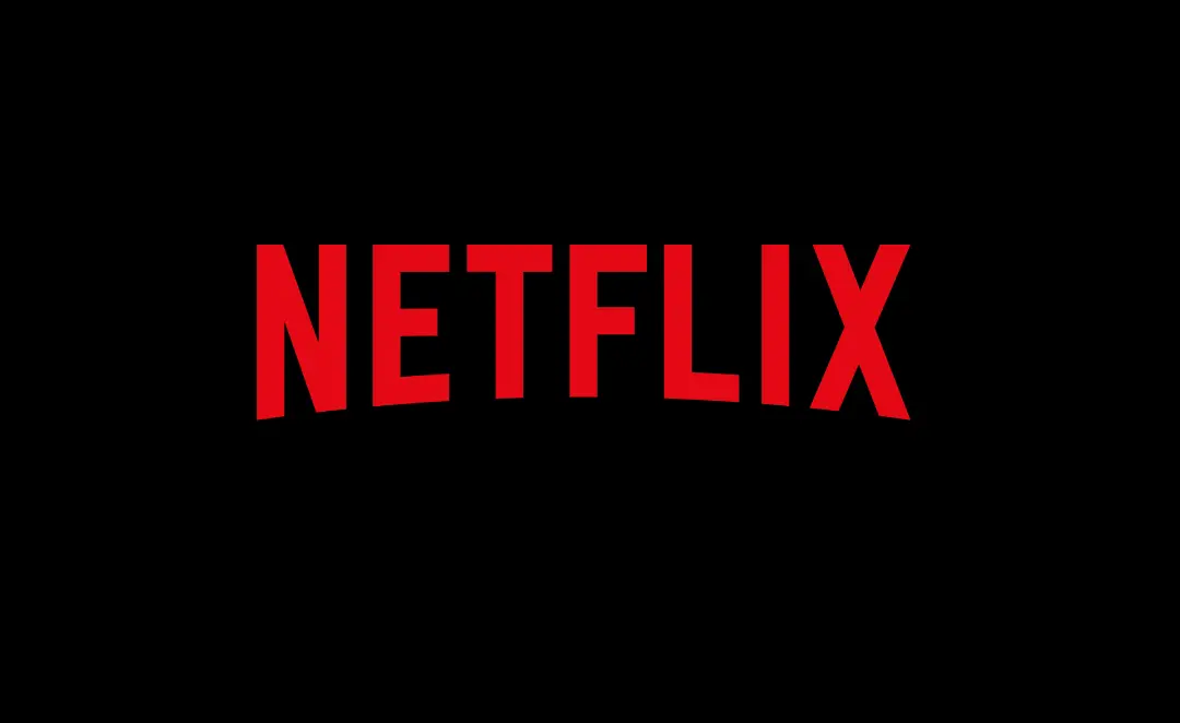 لوگوی قرمز نتفلیکس (Netflix) روی پس‌زمینه مشکی