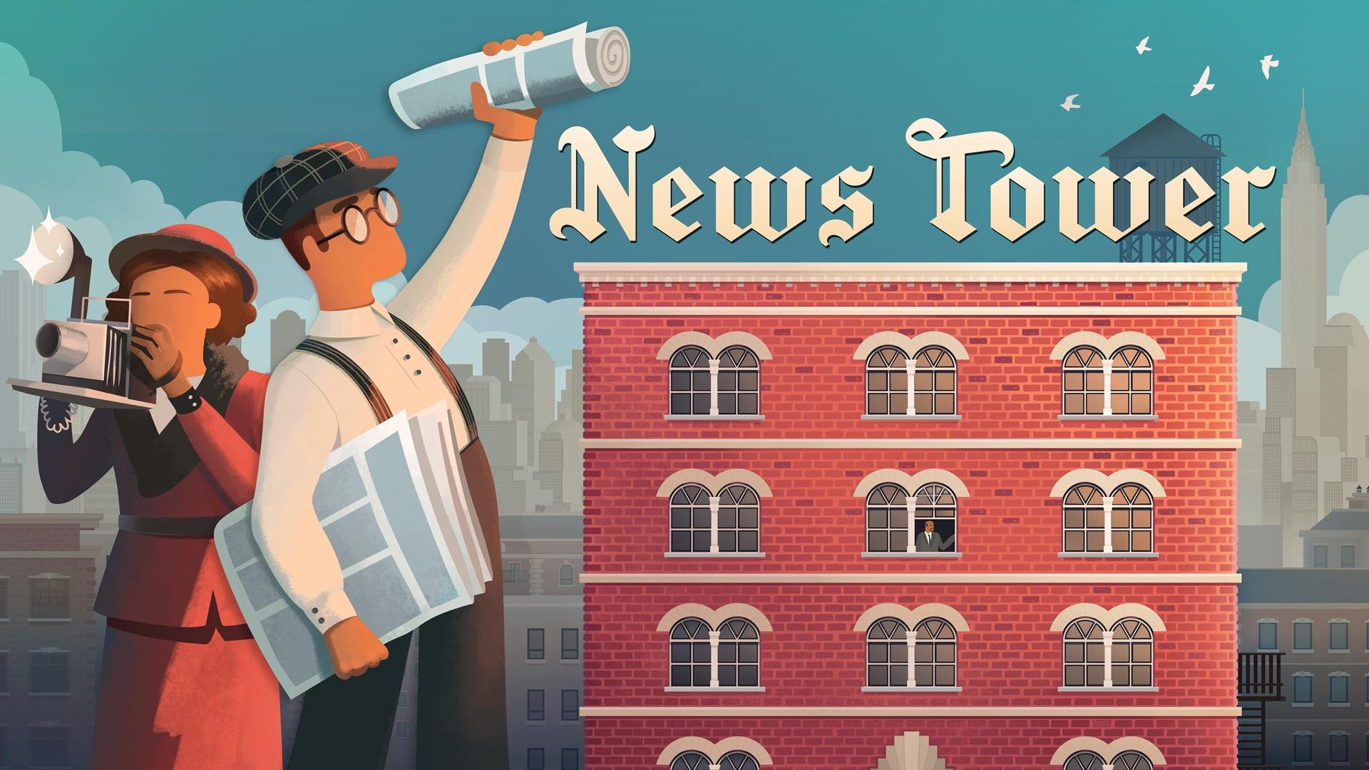 پوستر و لوگوی بازی News Tower