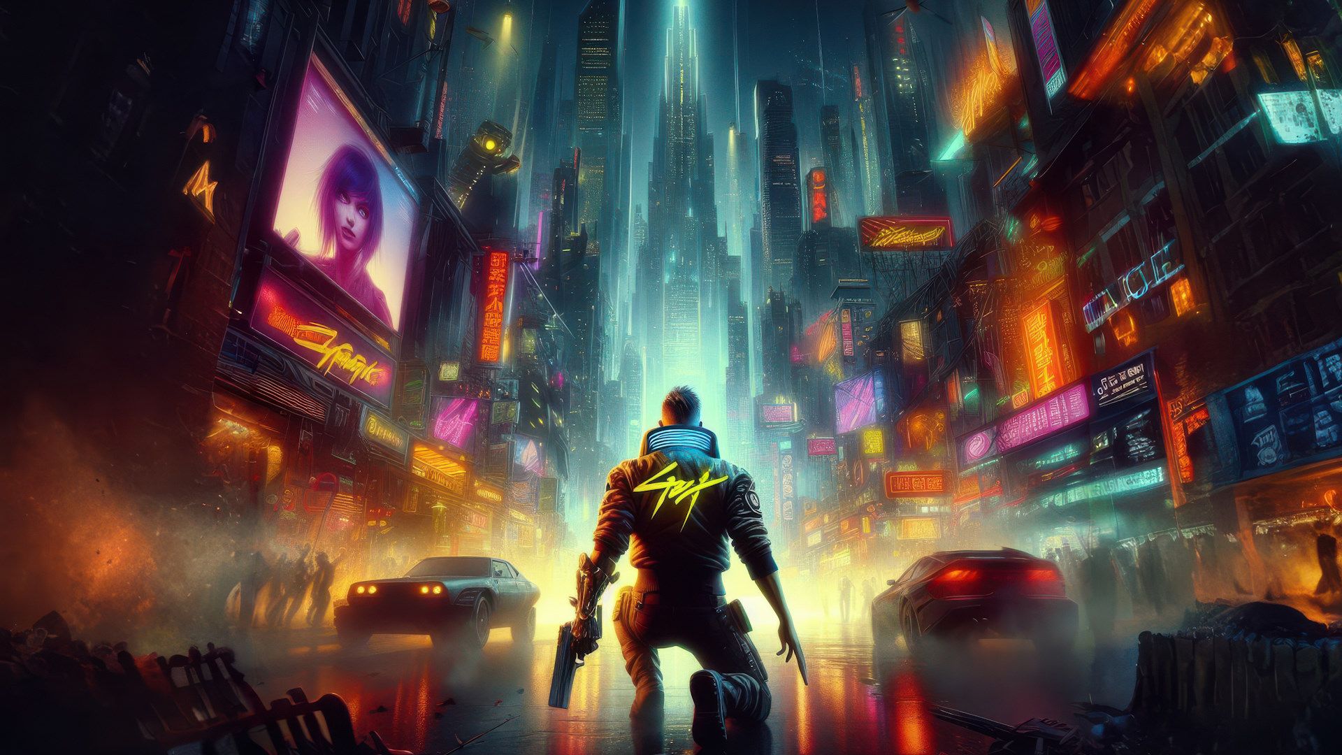 شهر پیشرفته و شلوغ نایت سیتی در بازی Cyberpunk 2077