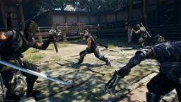 ریو هایابوسا در محاصره دشمنان در بازی Ninja Gaiden 2 Black