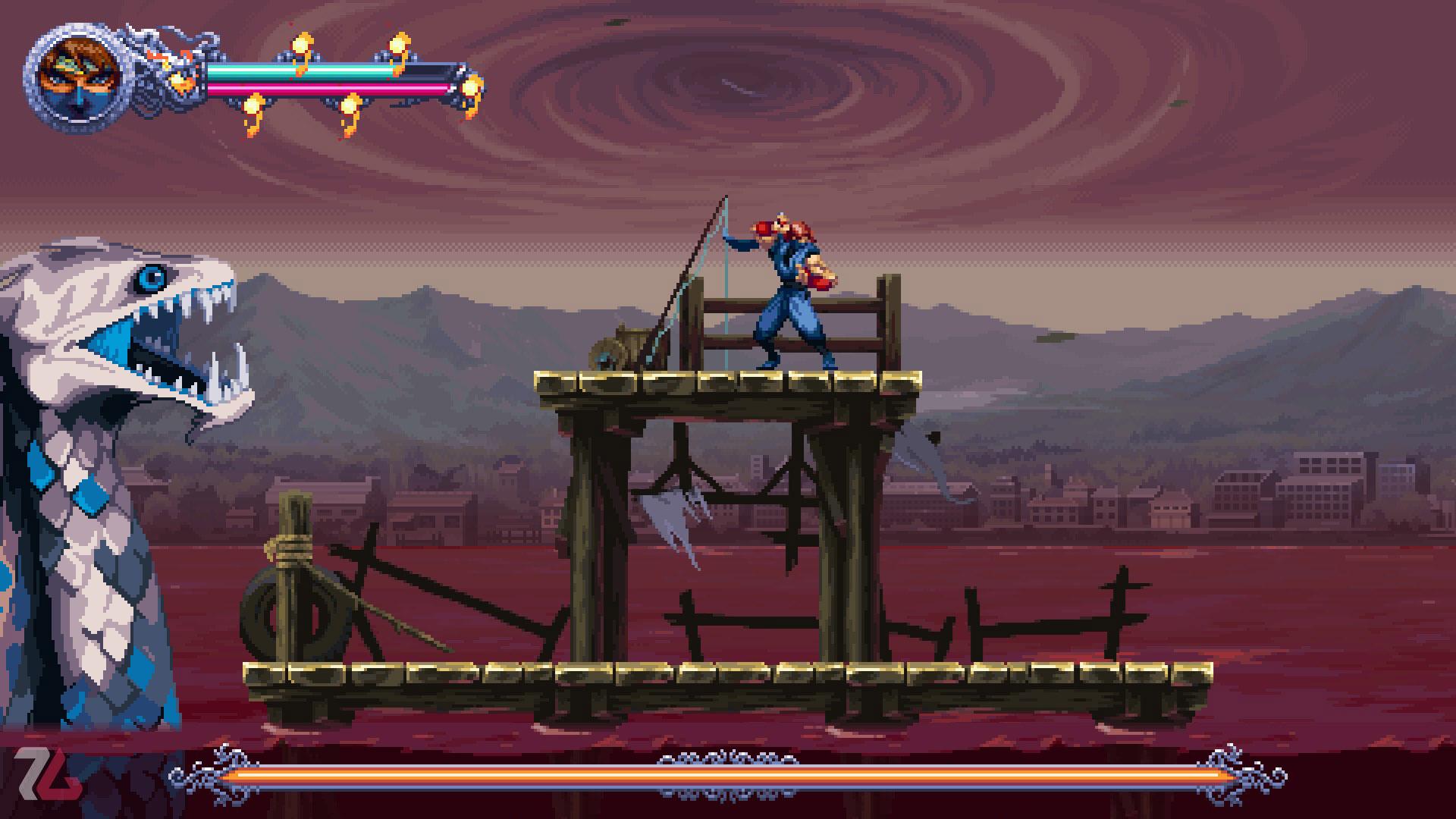 باس فایت مار در بازی Ninja Gaiden Ragebound