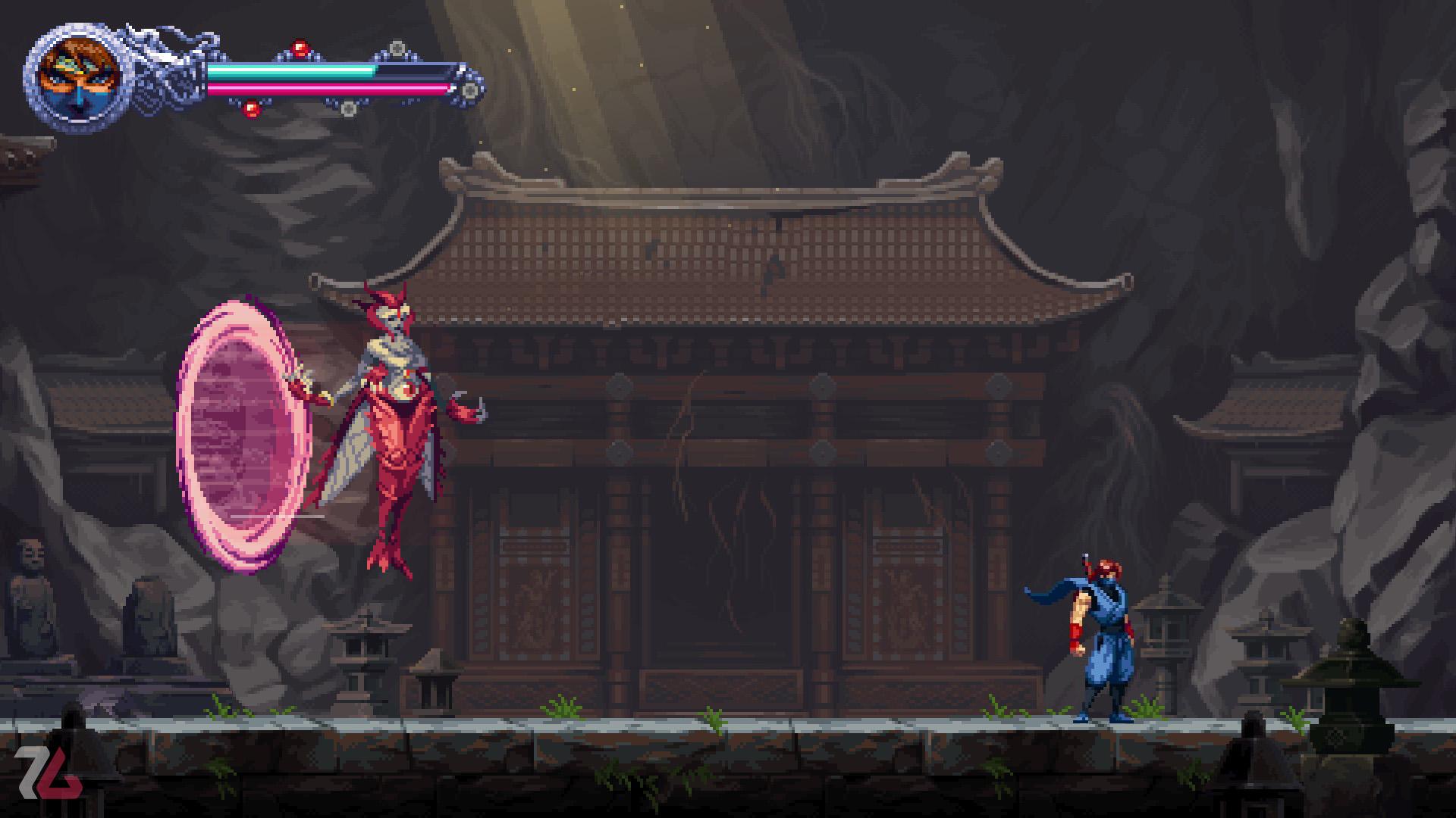 باس فایت زن در بازی Ninja Gaiden Ragebound