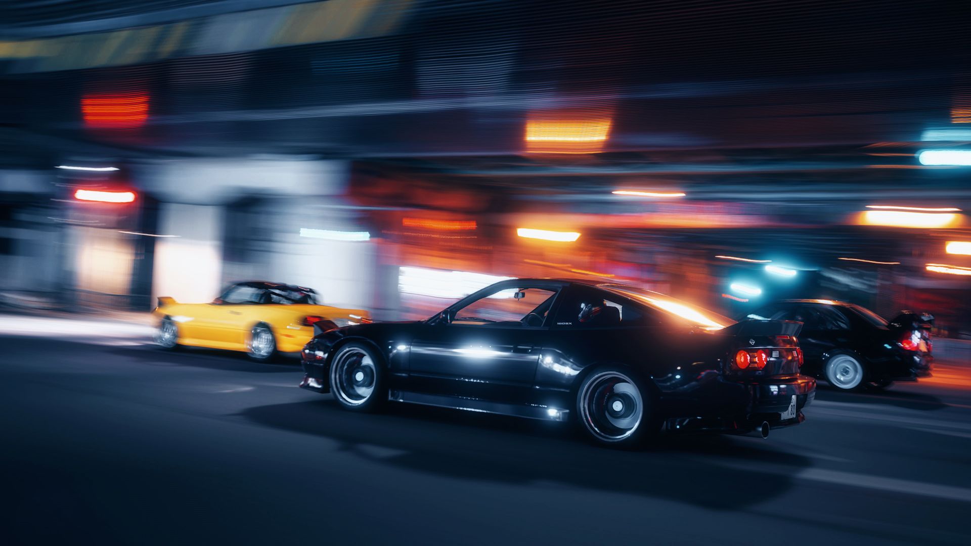 نمای کناری خودروی Nissan 180SX در بازی Gran Turismo 7