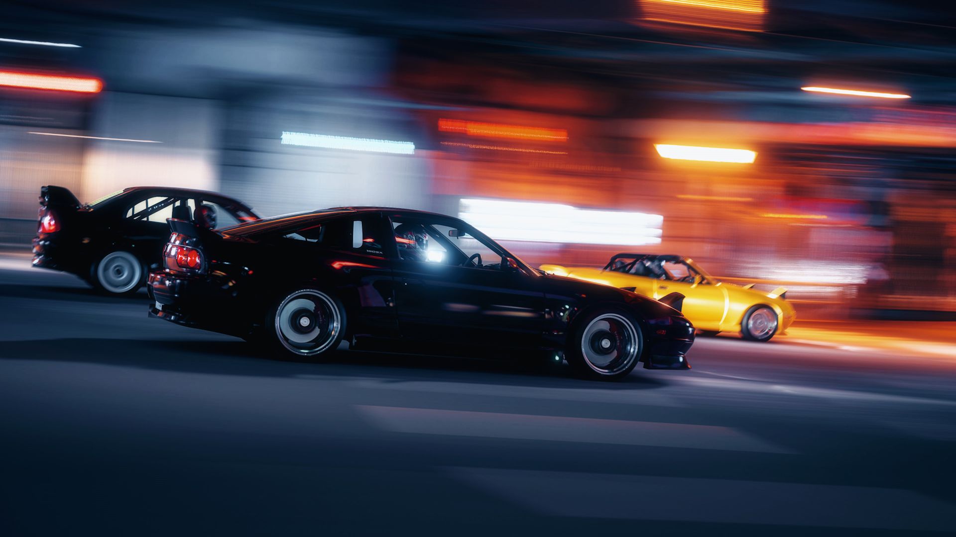 نمای کناری خودروی Nissan 180SX در بازی Gran Turismo 7