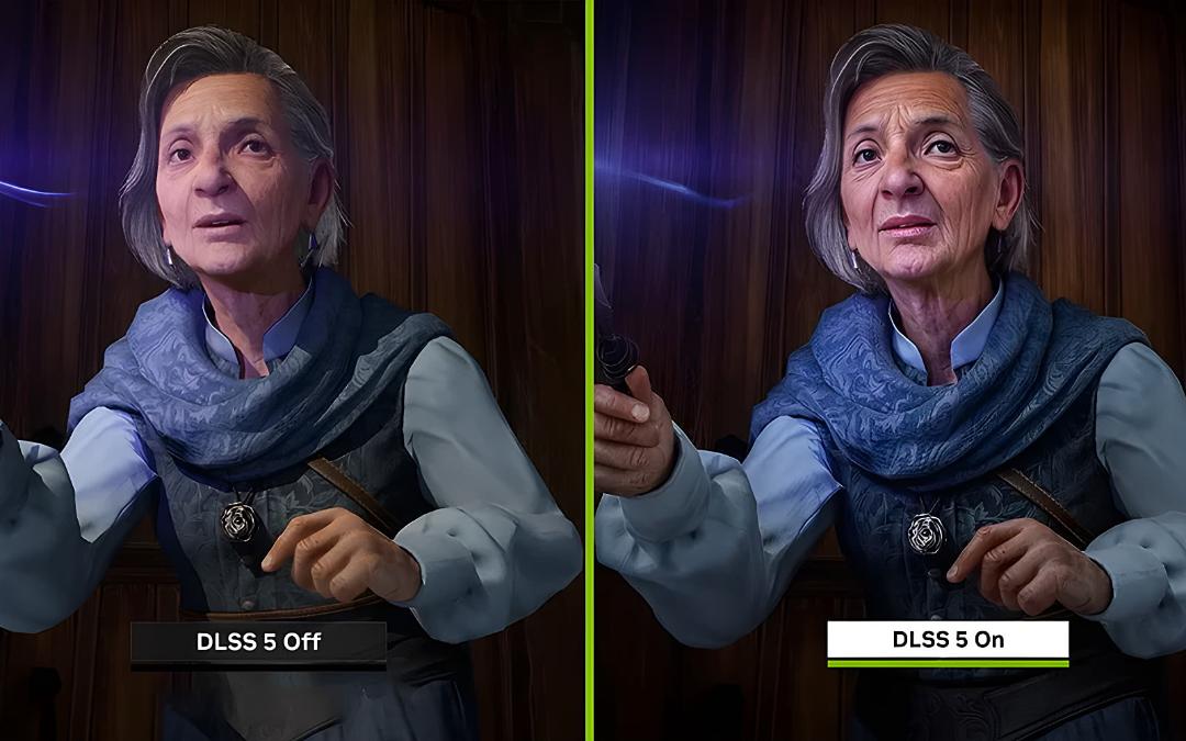 تفاوت کیفیت چهره شخصیت بازی در حالت فعال و غیرفعال بودن DLSS 5