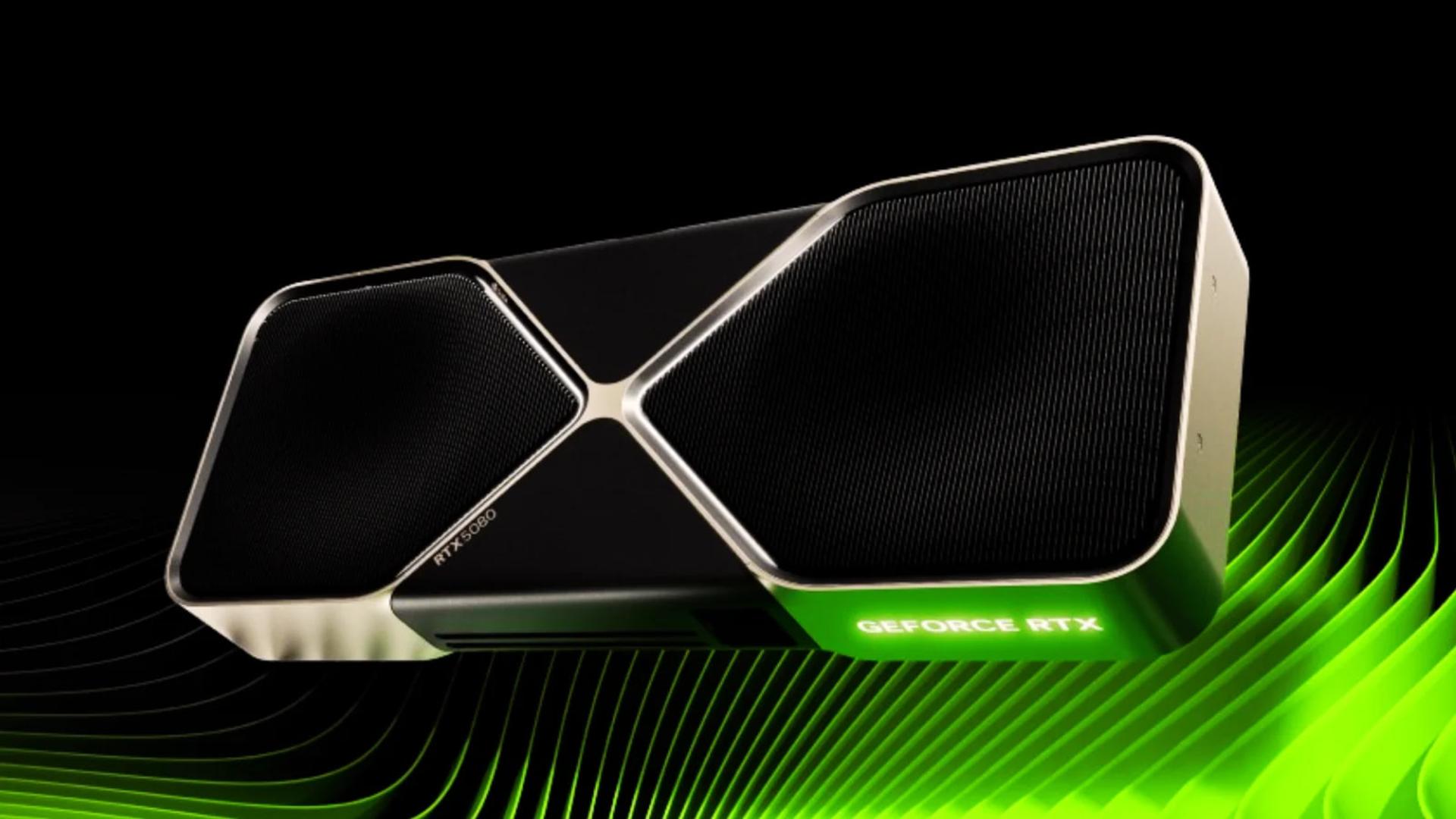 کارت گرافیک انویدیا (NVIDIA) مدل RTX 5060 با بدنه مشکی و سبز