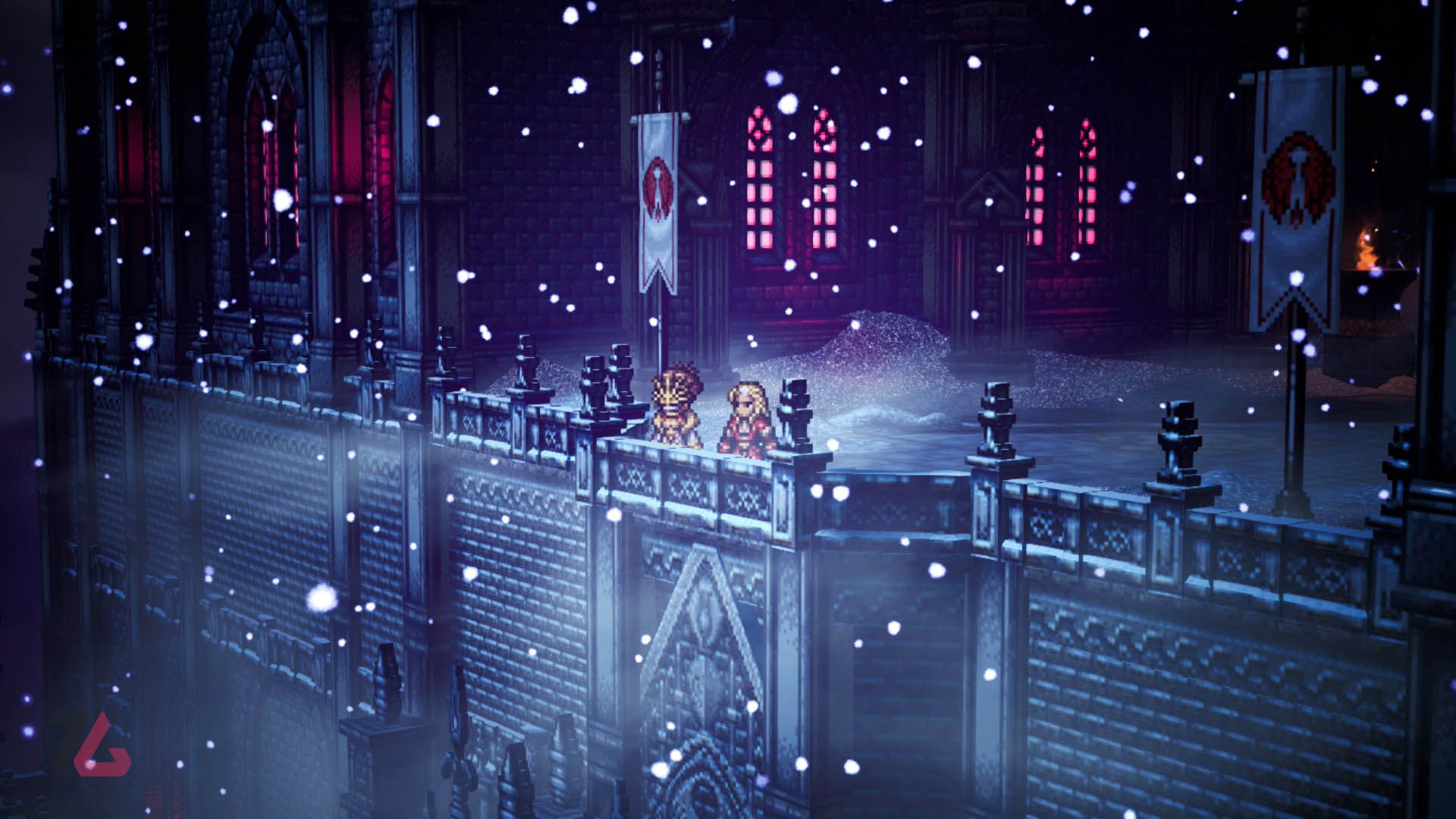 کاخ شاه پردیس در بازی Octapath Traveler 0