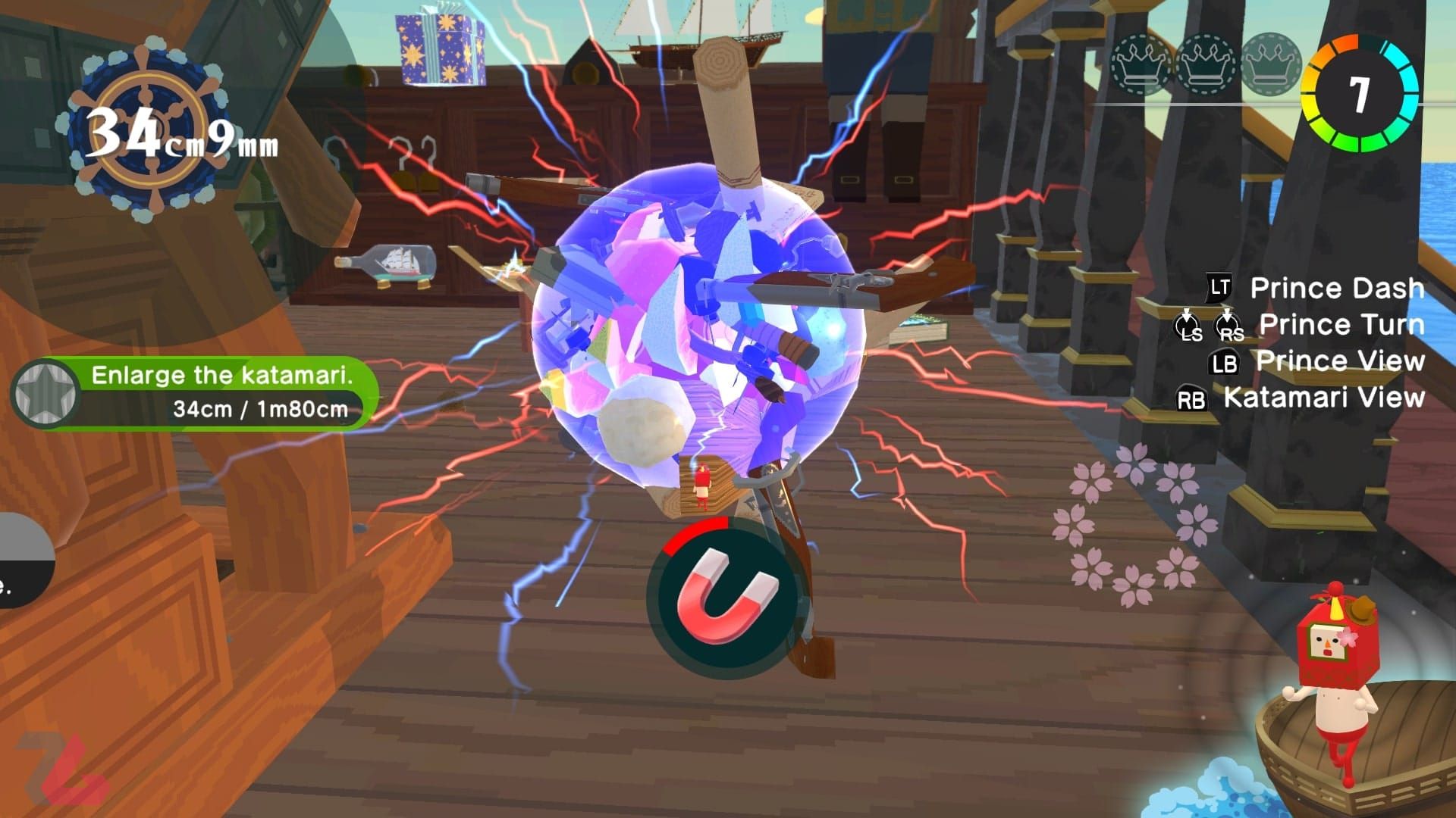 قابلیت آهنربا و جذب تمامی اشیا در بازی Once Upon A Katamari