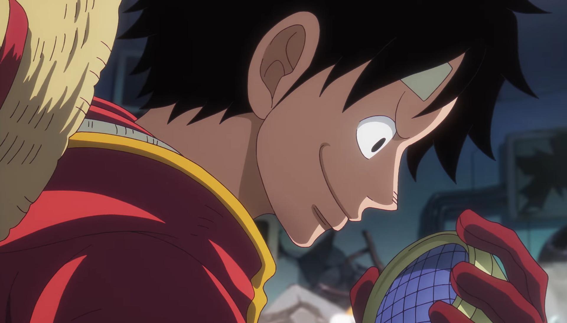 لوفی و تخم جادویی در آرک داستانی Egghead Island انیمه One Piece
