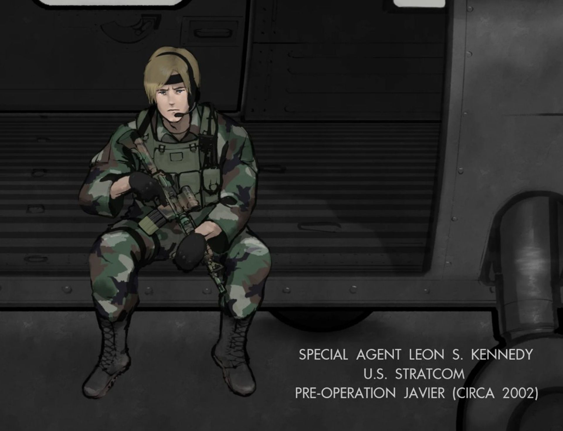 لیان اسکات کندی پیش از اعزام به عملیات خاویر