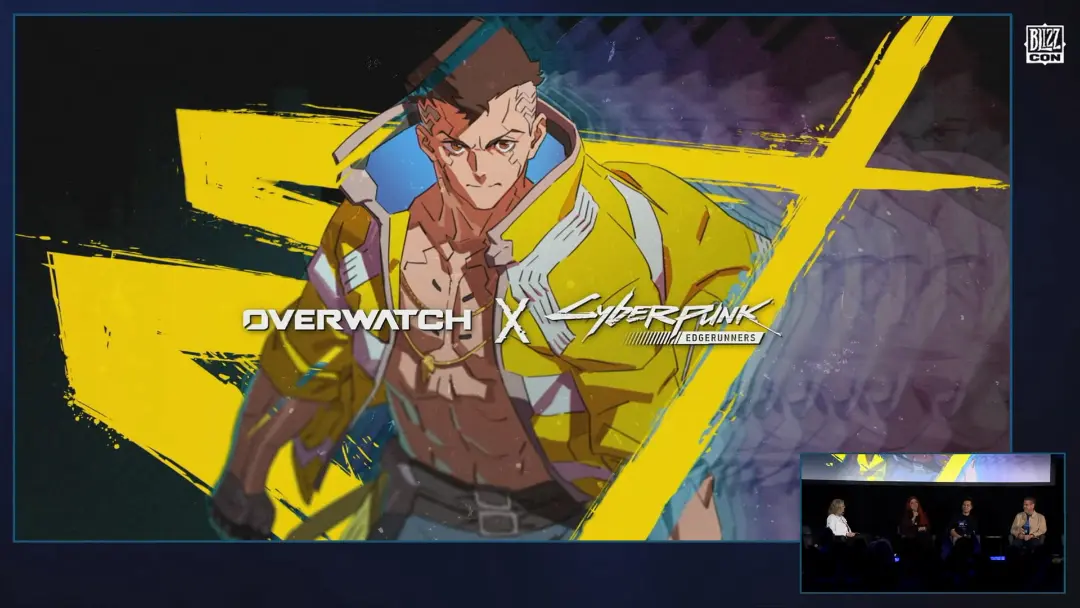 طرح هنری همکاری بازی اوورواچ (Overwatch) و انیمه سایبرپانک (Cyberpunk Edgerunners)