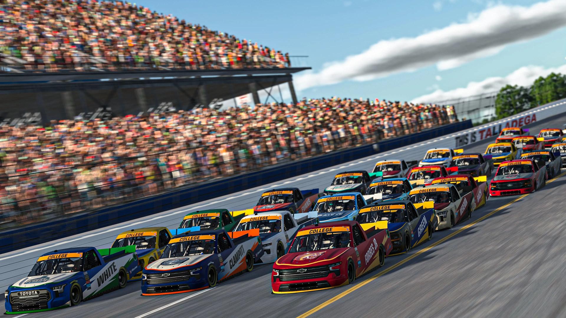 رقابت ماشین‌های اسپرت در بازی NASCAR 25