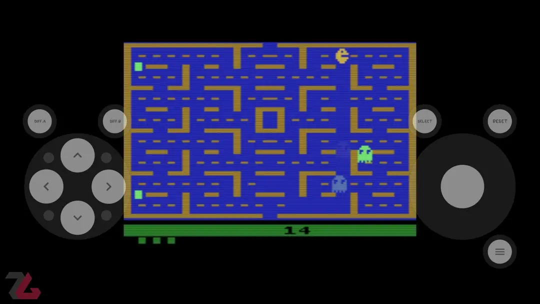 اجرای بازی Pac-Man کنسول آتاری 2600 روی اندروید