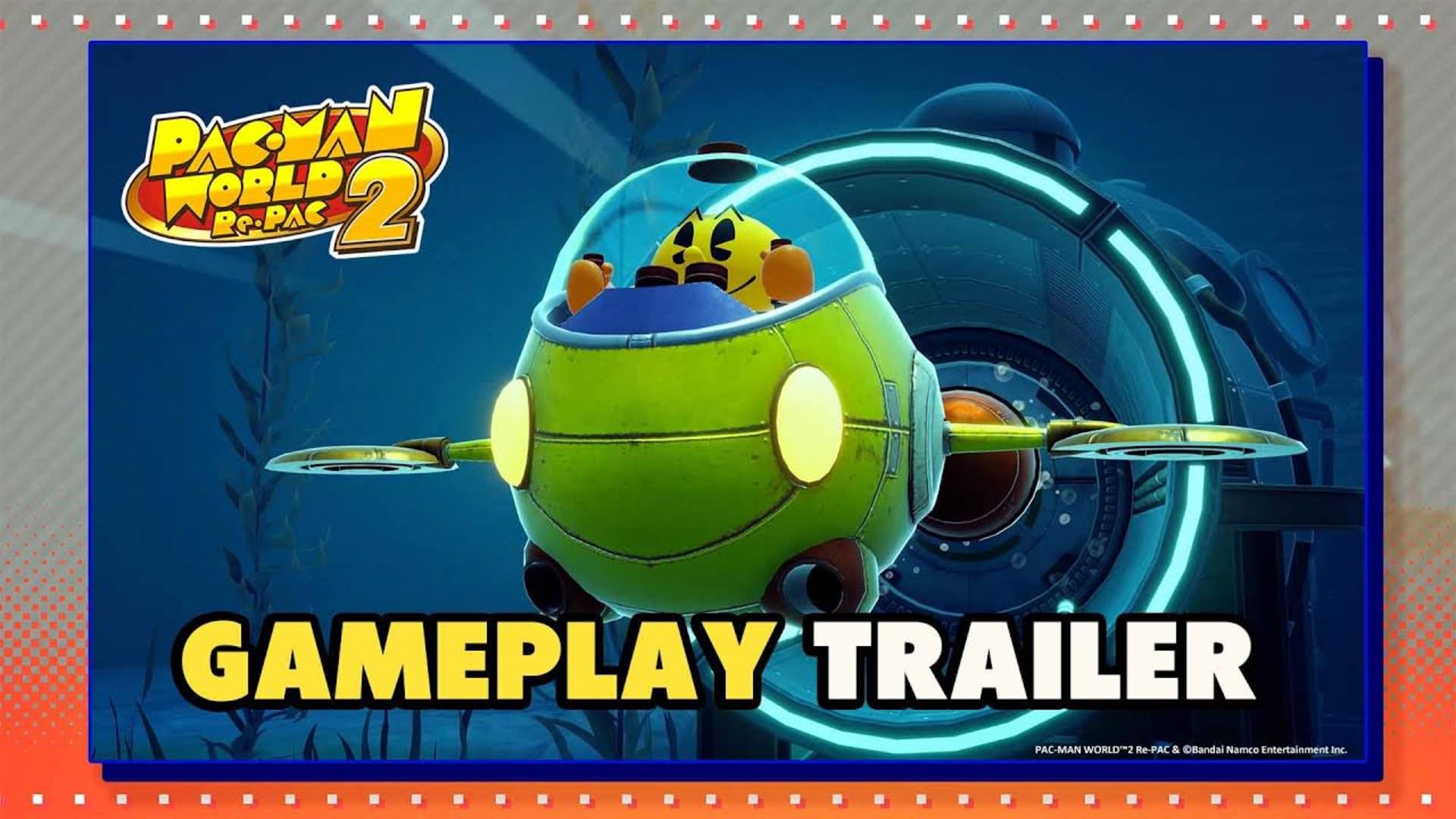 پوستر تریلر گیم پلی بازی PAC-MAN WORLD 2 Re-PAC
