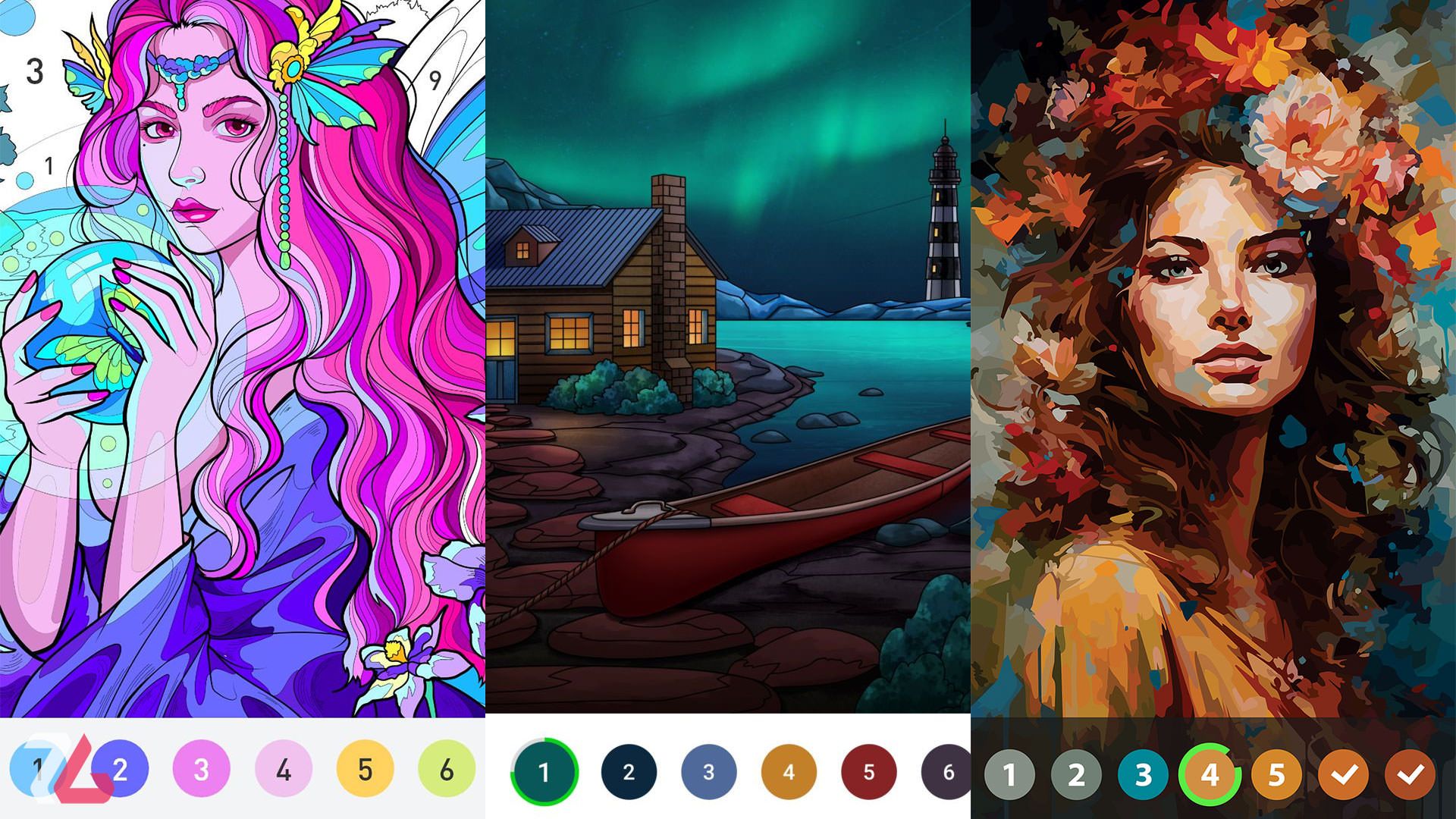 بازی موبایل Paint by Number：Coloring Games