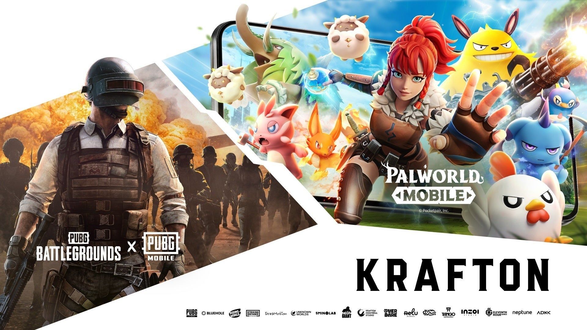 پوستر دو بازی Palworld و PUBG برای رویداد G-Star 2025
