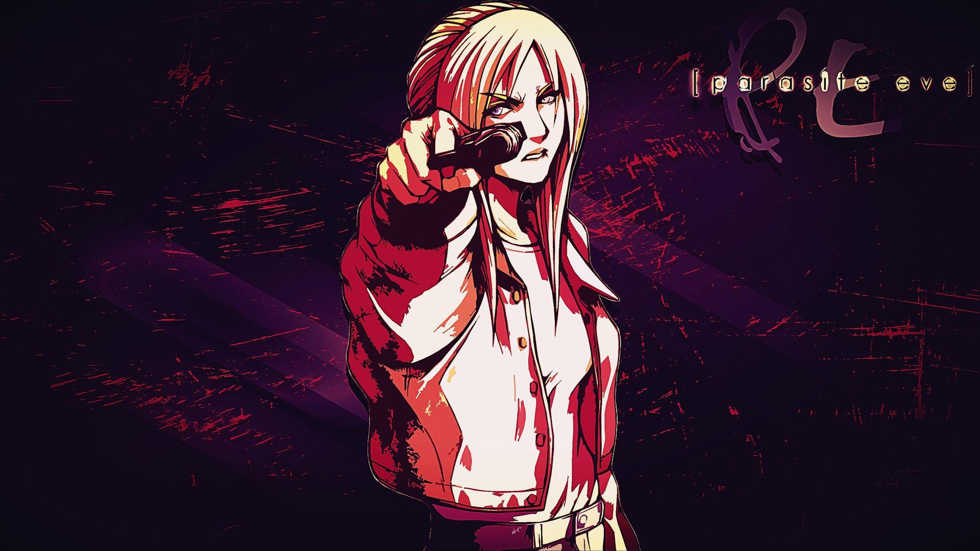 شخصیت اصلی بازی پارازیت ایو ۲ (Parasite Eve 2) با تفنگ در دست