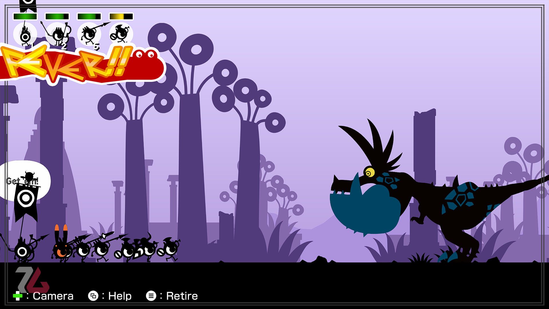 مبارزه با اژدها در Patapon 1+2 Replay