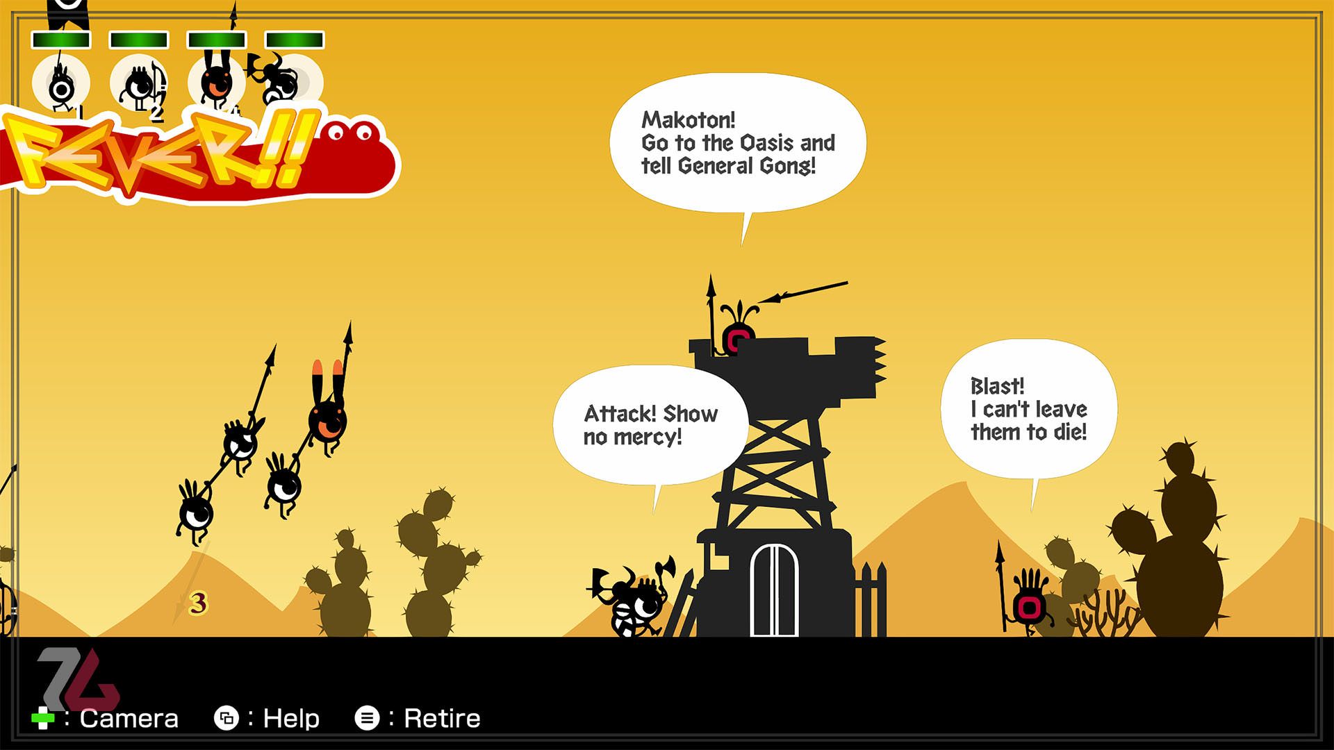 مرحله صحرا در Patapon 1+2 Replay