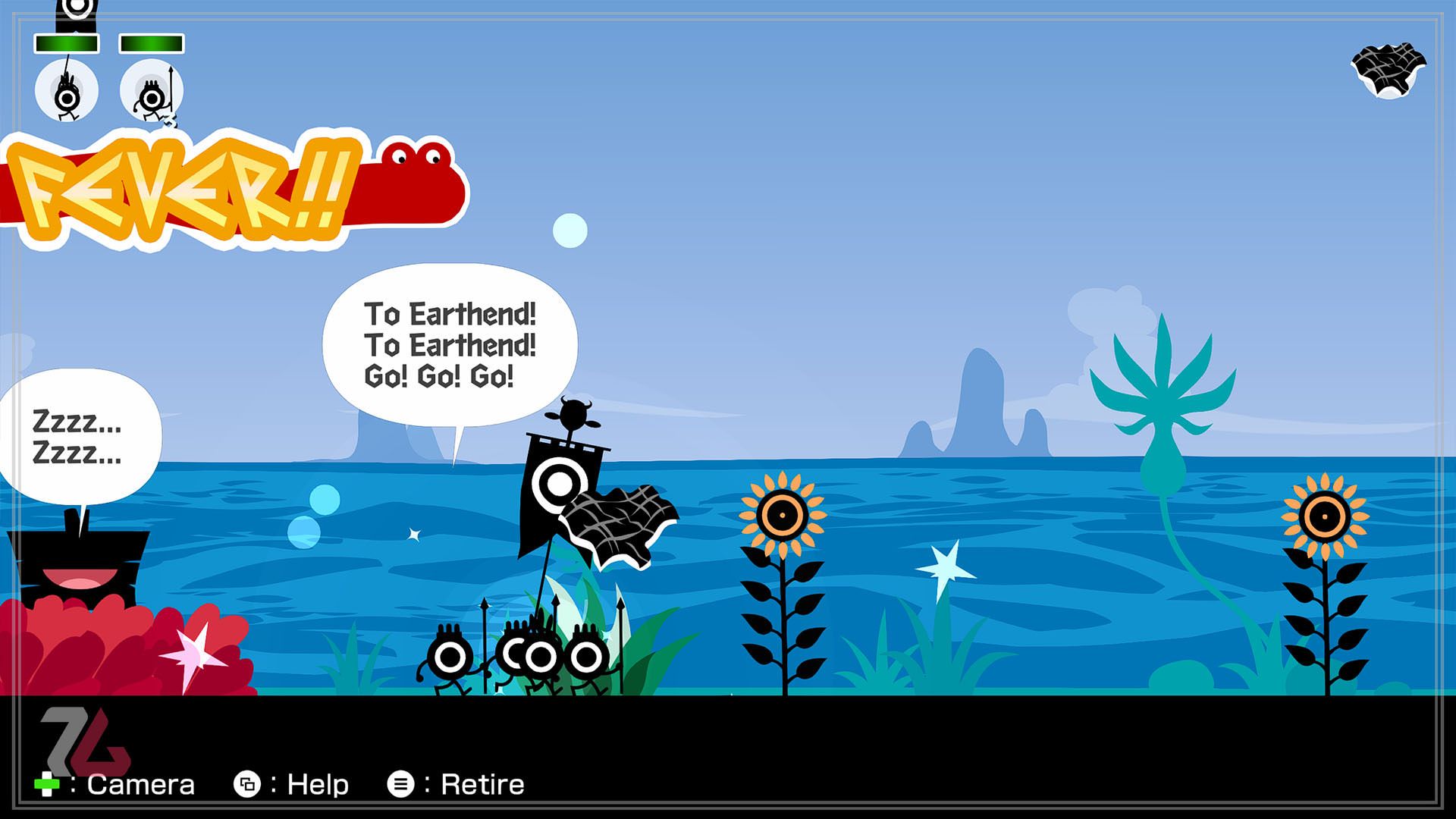 مرحله آب در Patapon 1+2 Replay