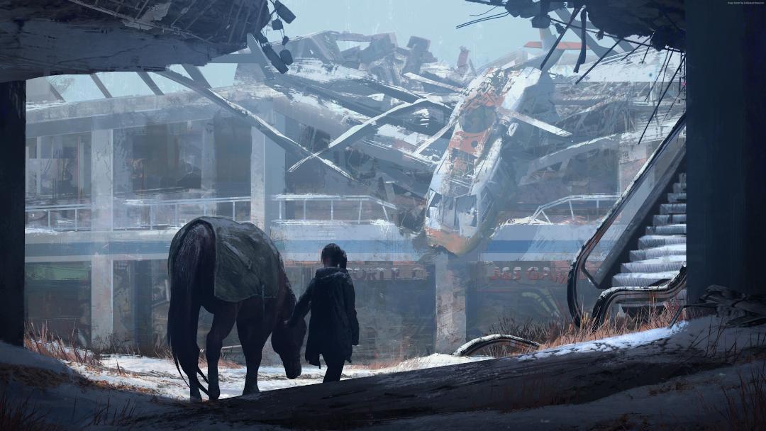 لاشه یک هواپیما در بازی The Last of Us Part II