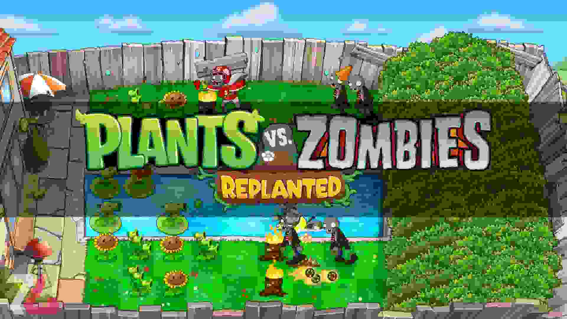 صفحه اصلی در plants vs zombies replanted