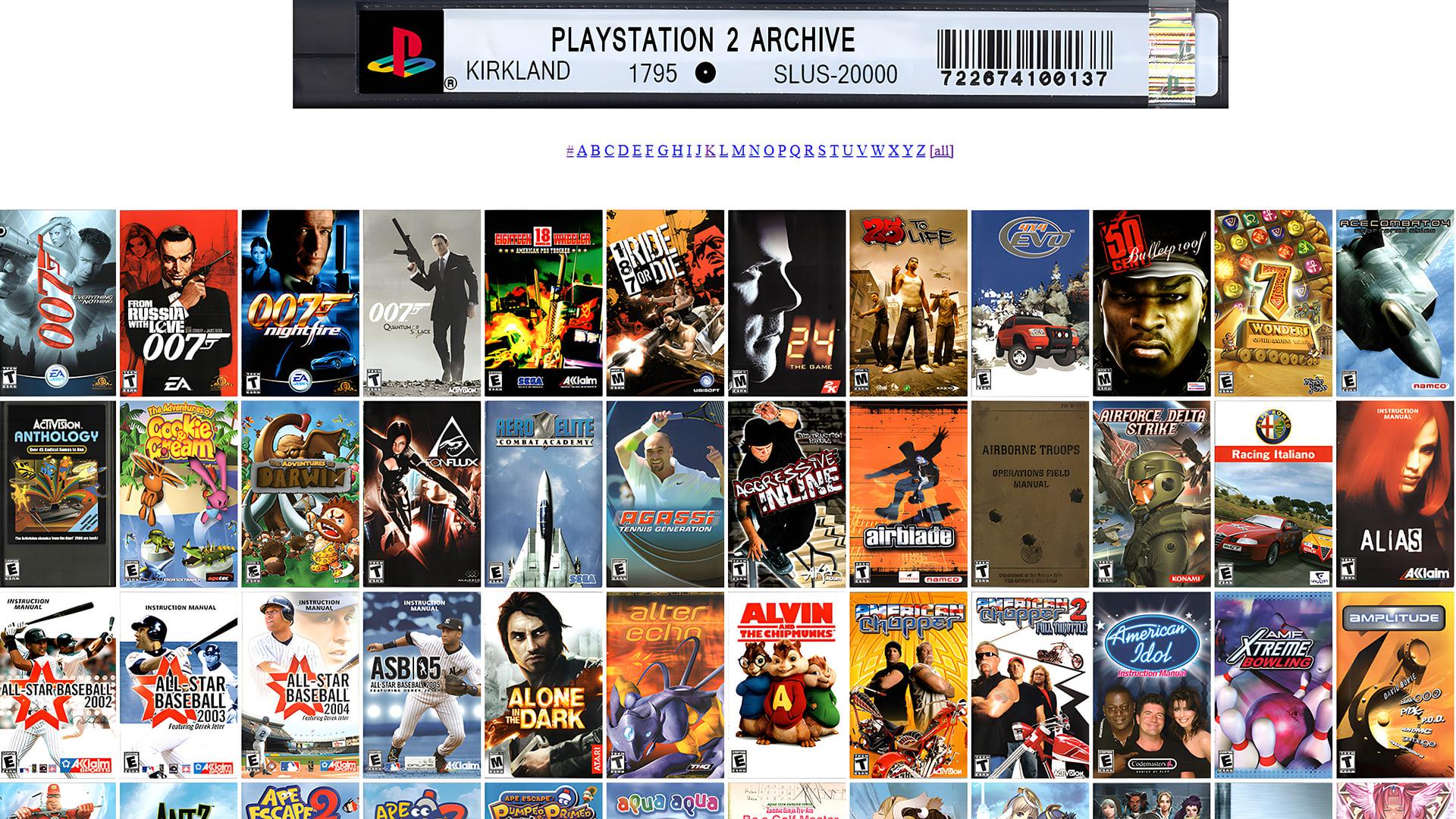 مجموعه‌ای از جلد دفترچه‌های راهنمای بازی‌های کنسول پلی‌استیشن ۲ (PlayStation 2)