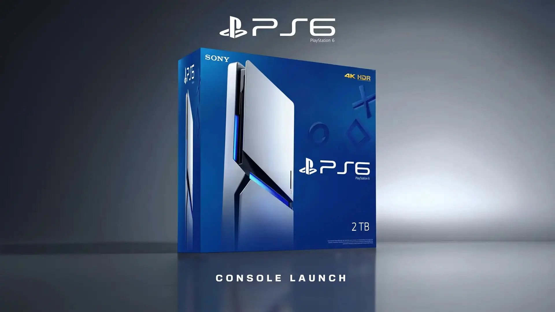 جعبه کنسول بازی پلی استیشن ۶ (PlayStation 6) با حافظه ۲ ترابایت