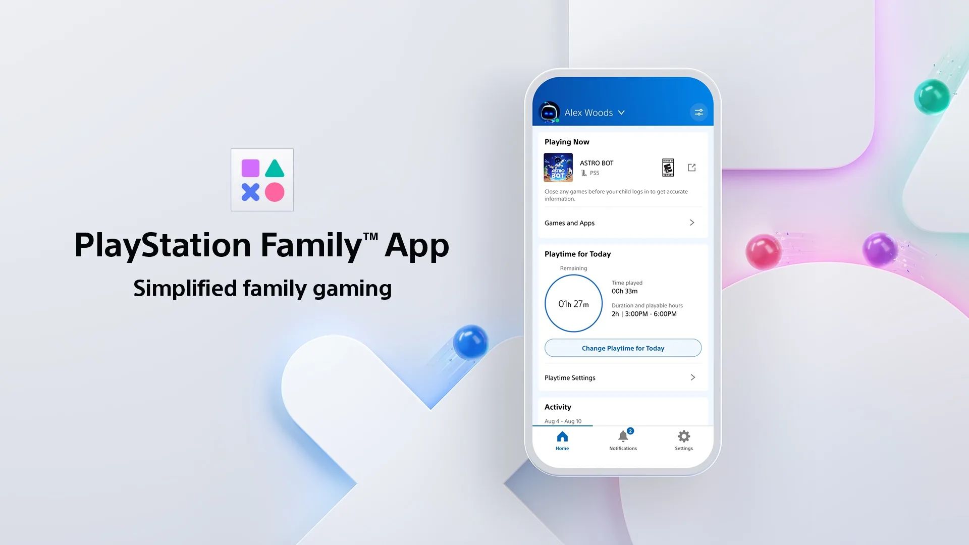 اپلیکیشن موبایل PlayStation Family برای مدیریت بازی کودکان