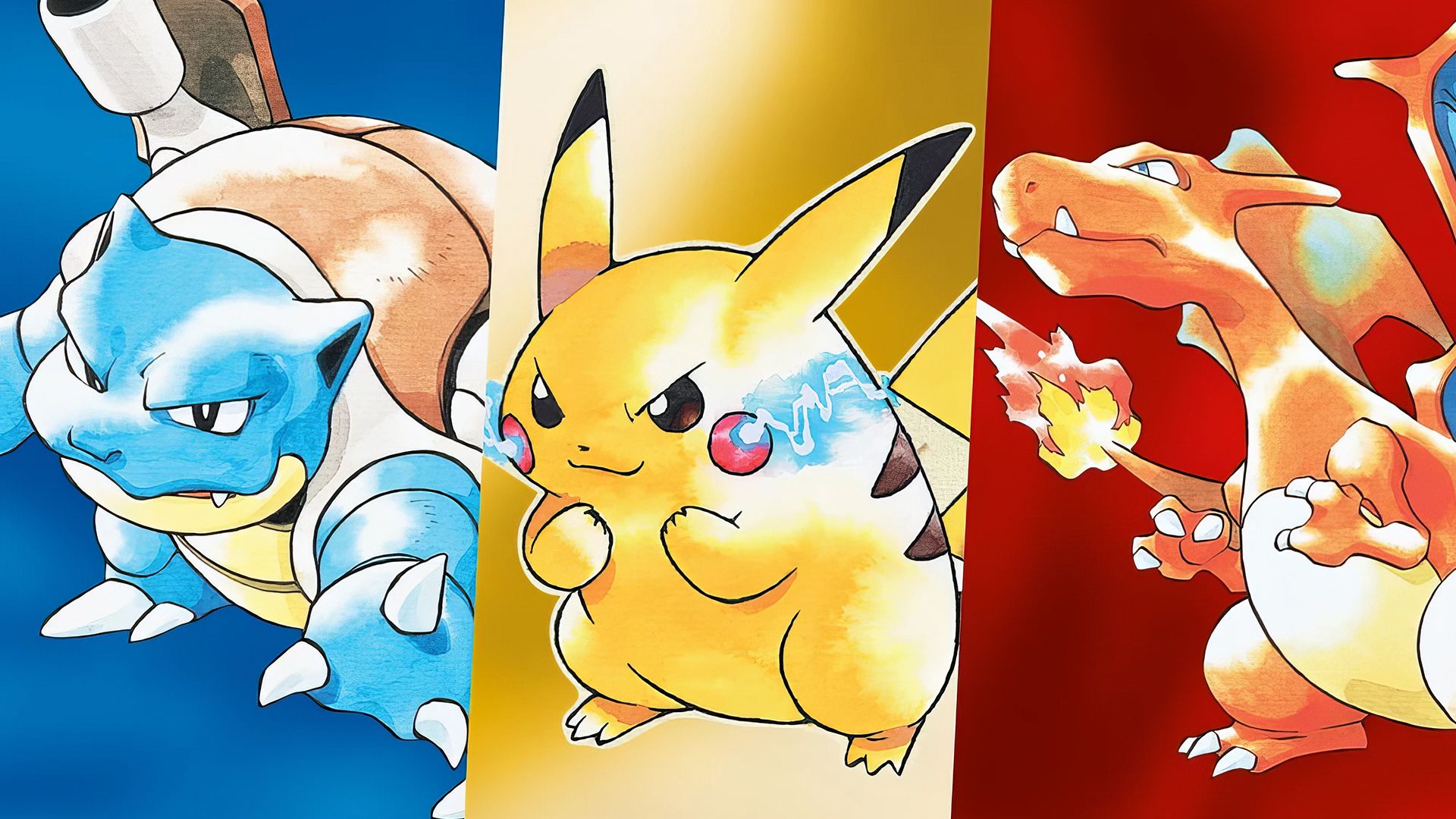 پوکمون‌های سه نسخه اول مجموعه Pokemon
