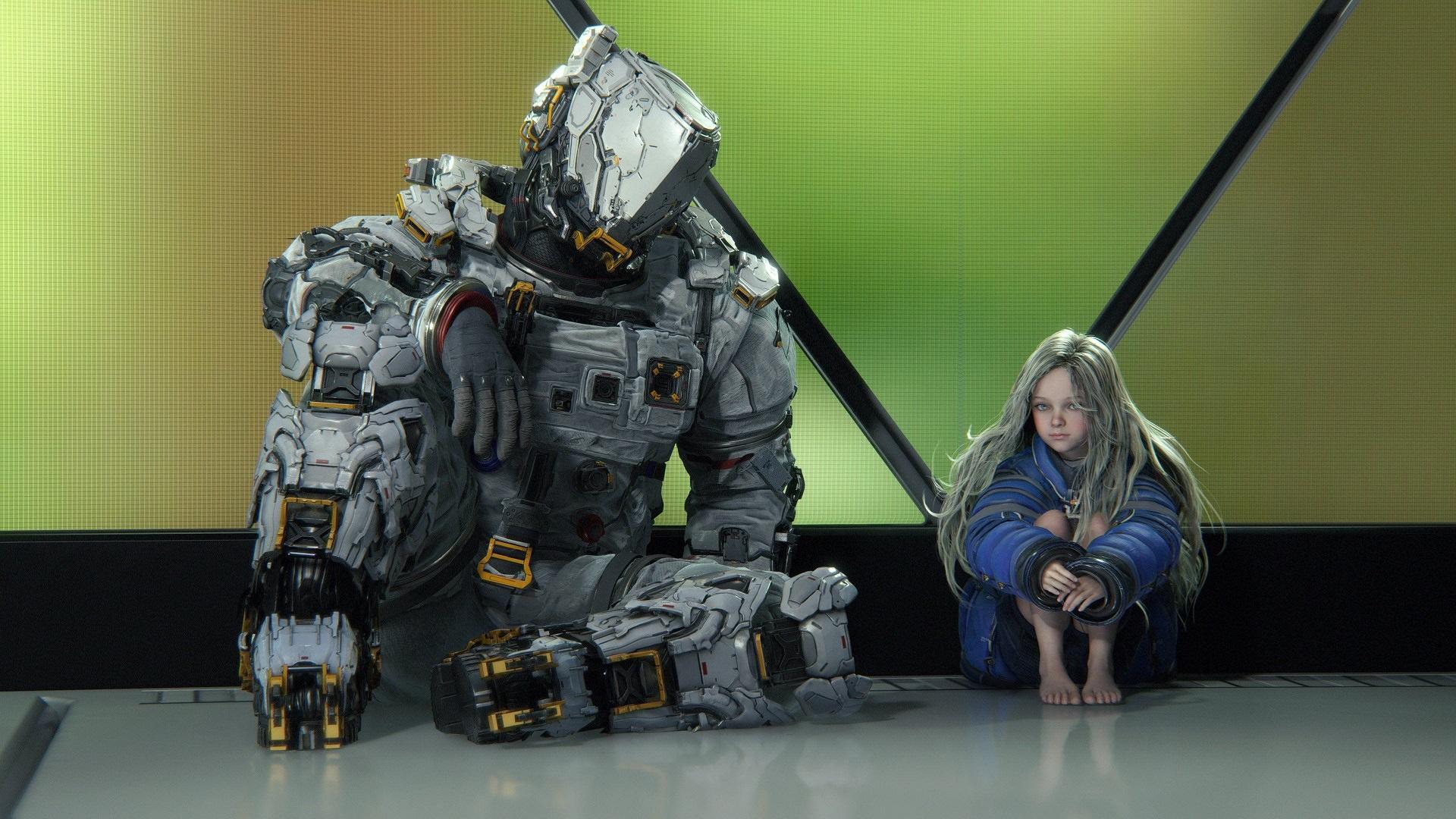 هیو و دیانا در بازی Pragmata