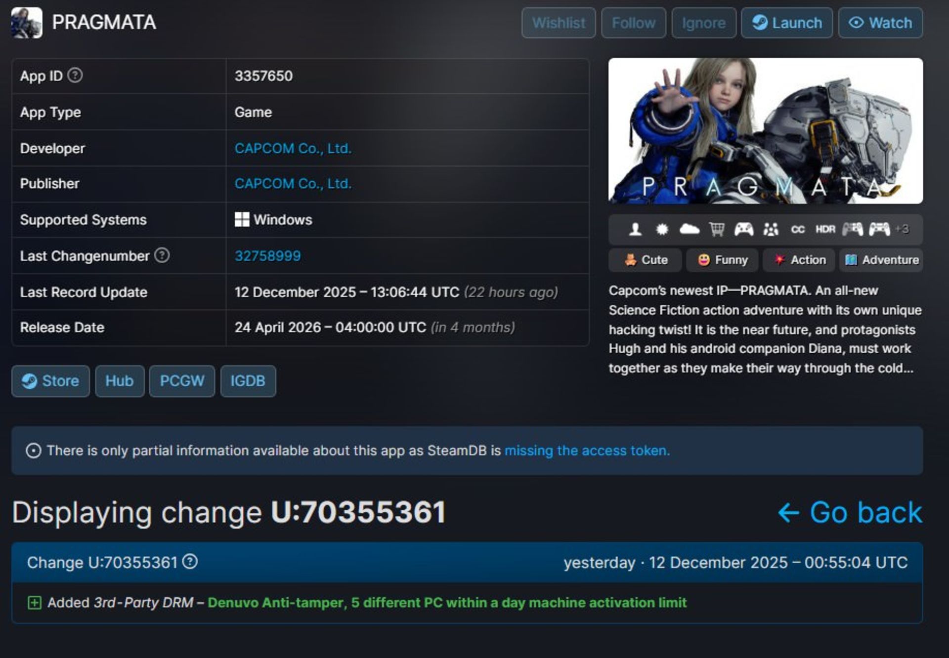 استفاده از دنوو در بازی Pragmata جنجالی شد