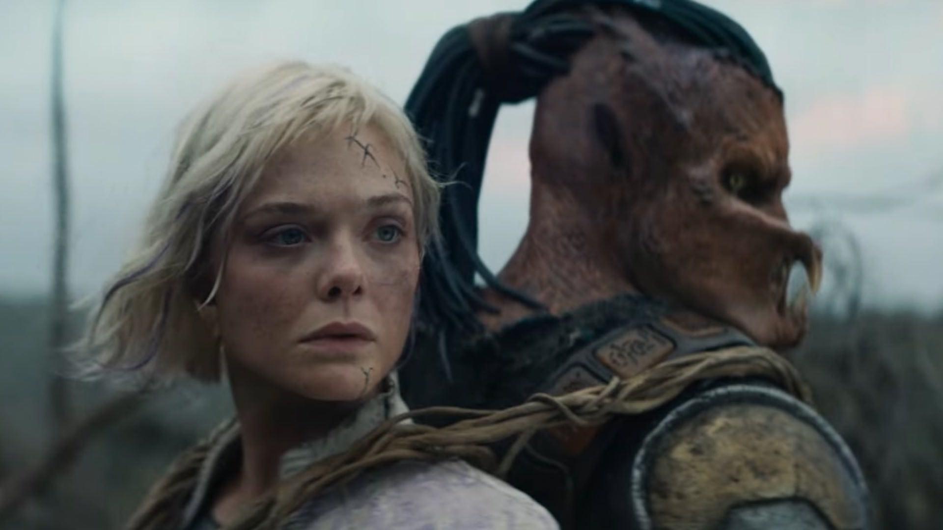 میا و دک در فیلم Predator: Badlands