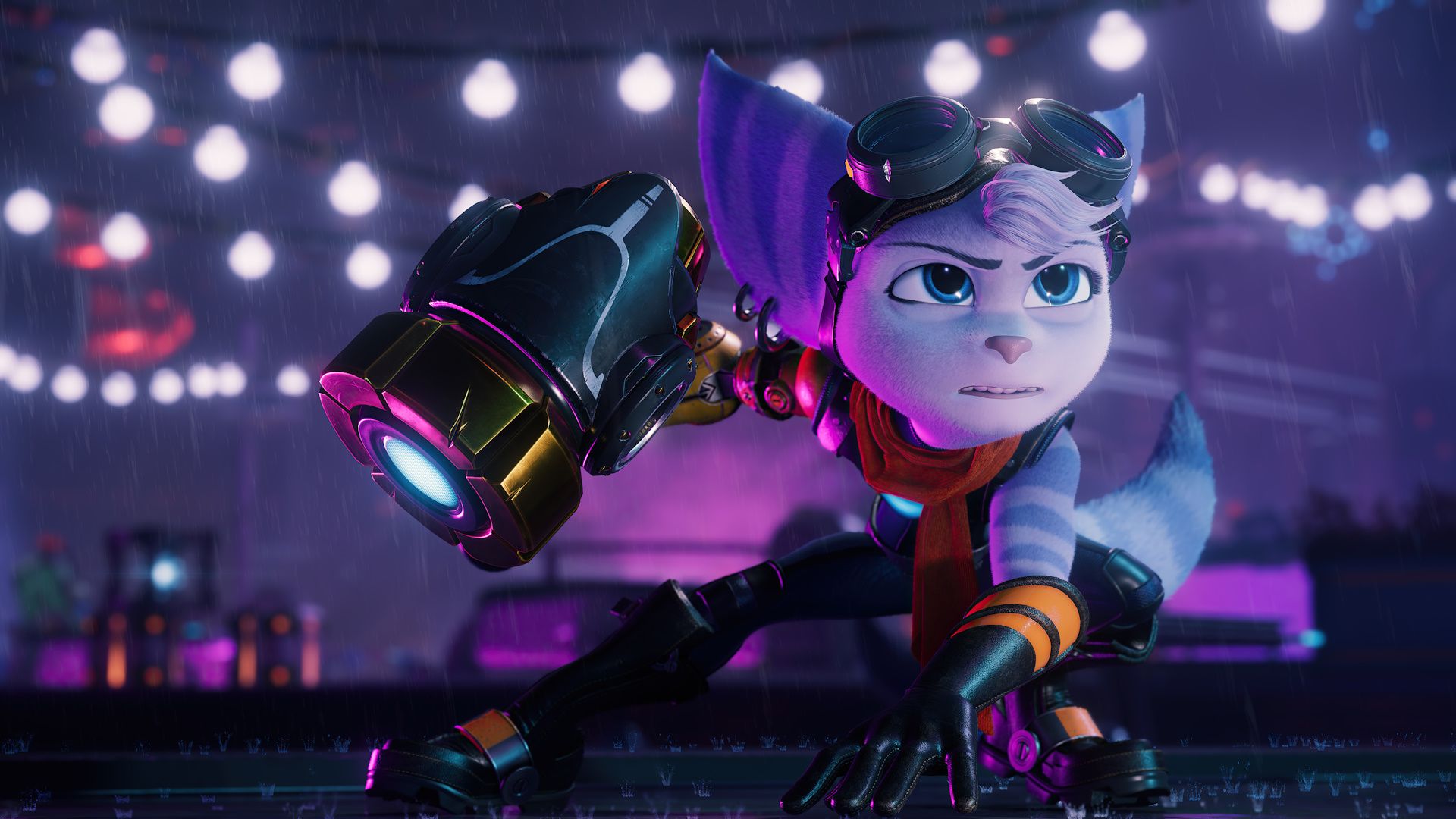 آمادگی شخصیت اصلی بازی Ratchet & Clank: Rift Apart (ریوت) برای مبارزه