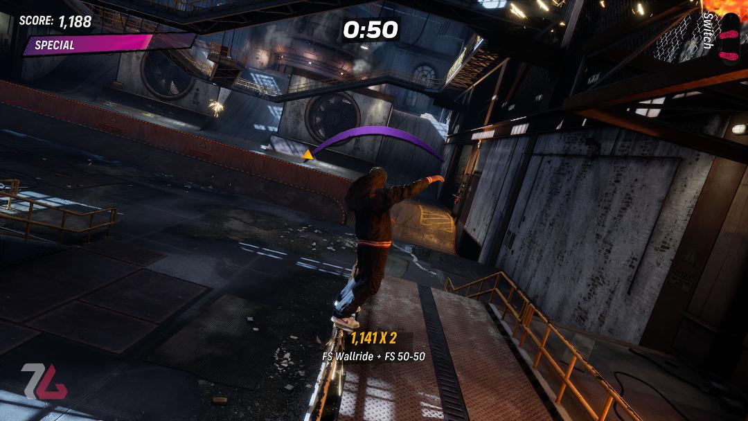 انجام وال راید در Tony Hawk's Pro Skater 3 + 4